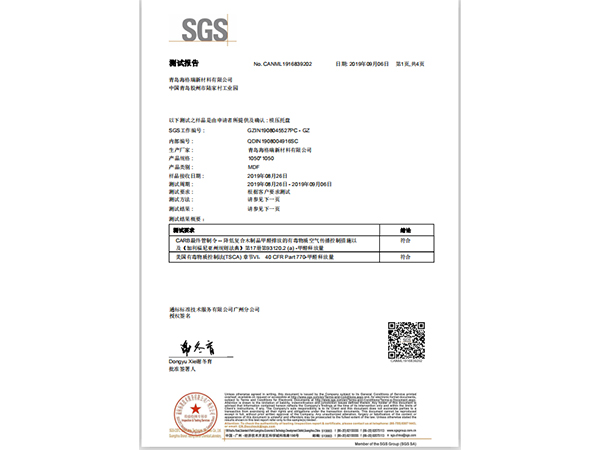 SGS報(bào)告